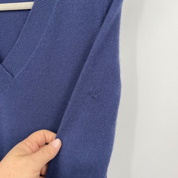 Vince Women's 100% Cashmere V-Neck Ombre Sweater Blue XS - Picture 10 of 11